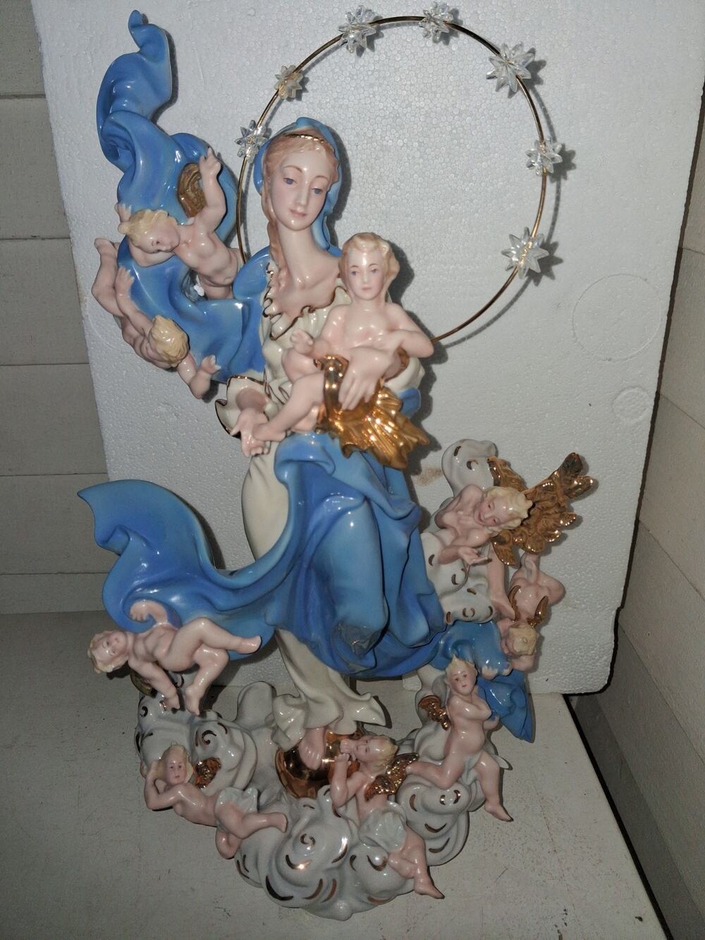 Limited Edition Franklin Mint Mary of Queen Heaven Figurine Statue GORGEOUS